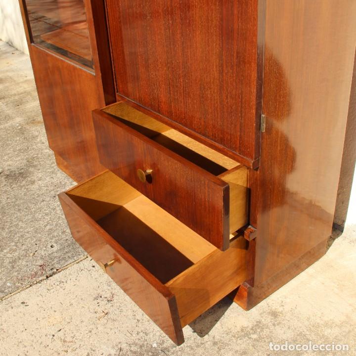 Antig&uuml;edades: Librer&iacute;a Art Dec&oacute; francesa con vitrina. - Foto 8