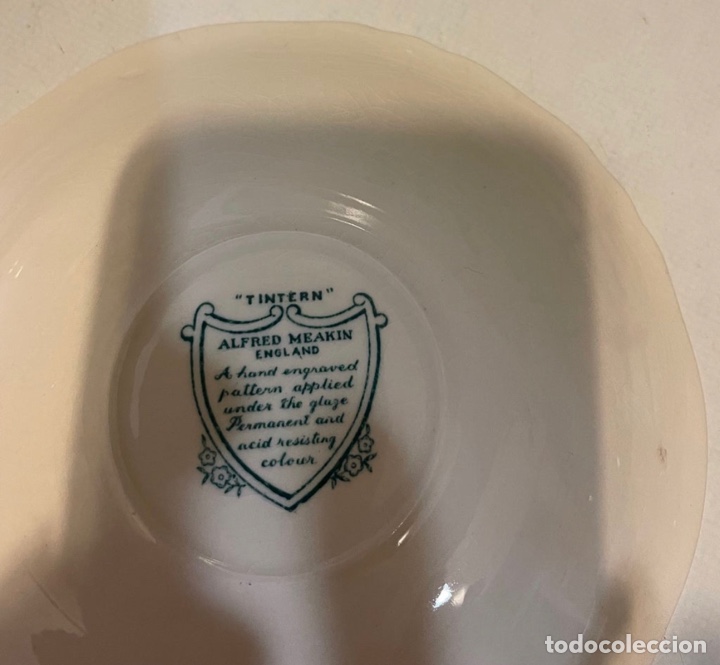 Antig&uuml;edades: 8 platitos porcelana inglesa - Foto 2