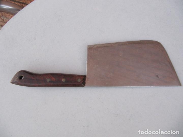 Antig&uuml;edades: ANTIGUO MACHETE DE CARNICERO - Foto 7
