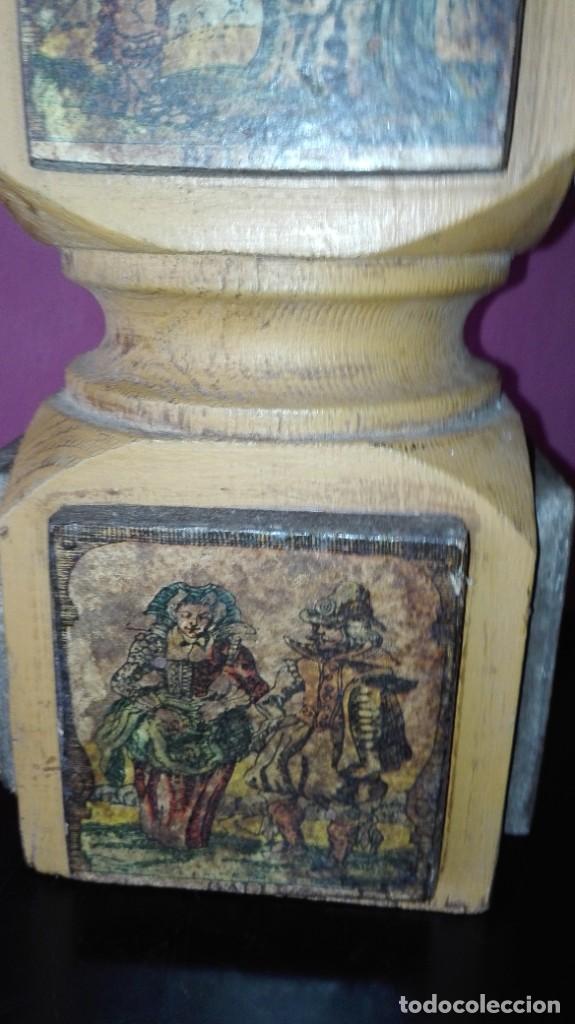 Antig&uuml;edades: PORTAVELA MADERA - Foto 11