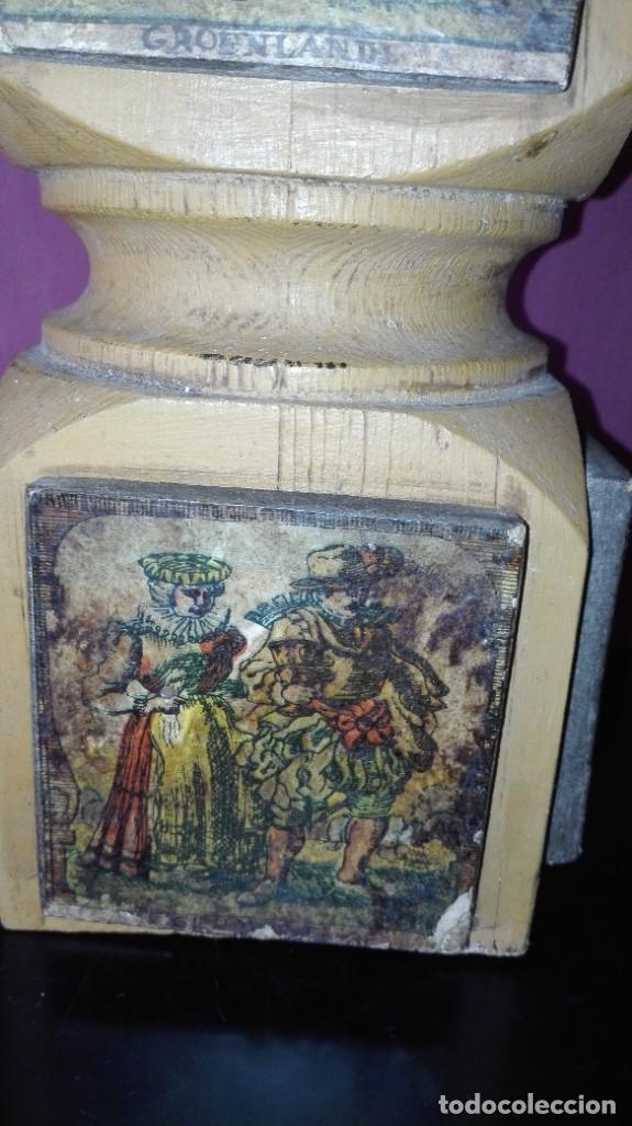 Antig&uuml;edades: PORTAVELA MADERA - Foto 13