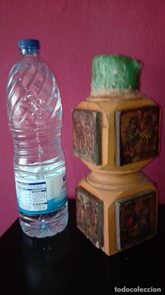 Antig&uuml;edades: PORTAVELA MADERA - Foto 14