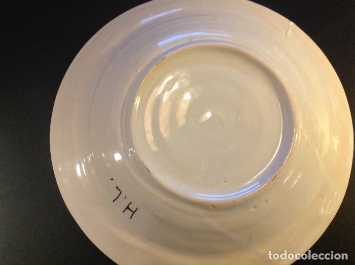 Antig&uuml;edades: plato de manises 23.5cm - Foto 3