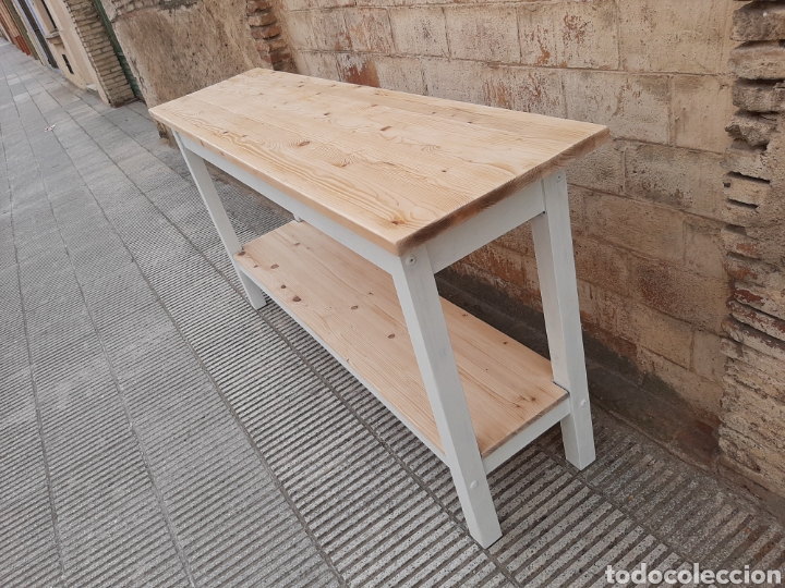 Antig&uuml;edades: Mesa de trabajo antigua - Foto 3