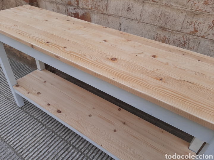 Antig&uuml;edades: Mesa de trabajo antigua - Foto 4