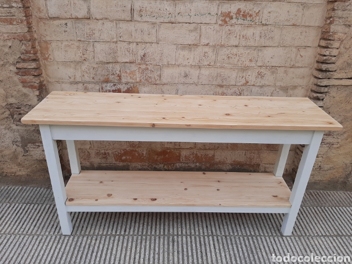 Antig&uuml;edades: Mesa de trabajo antigua - Foto 8
