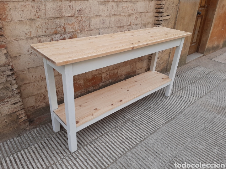 Antig&uuml;edades: Mesa de trabajo antigua - Foto 1