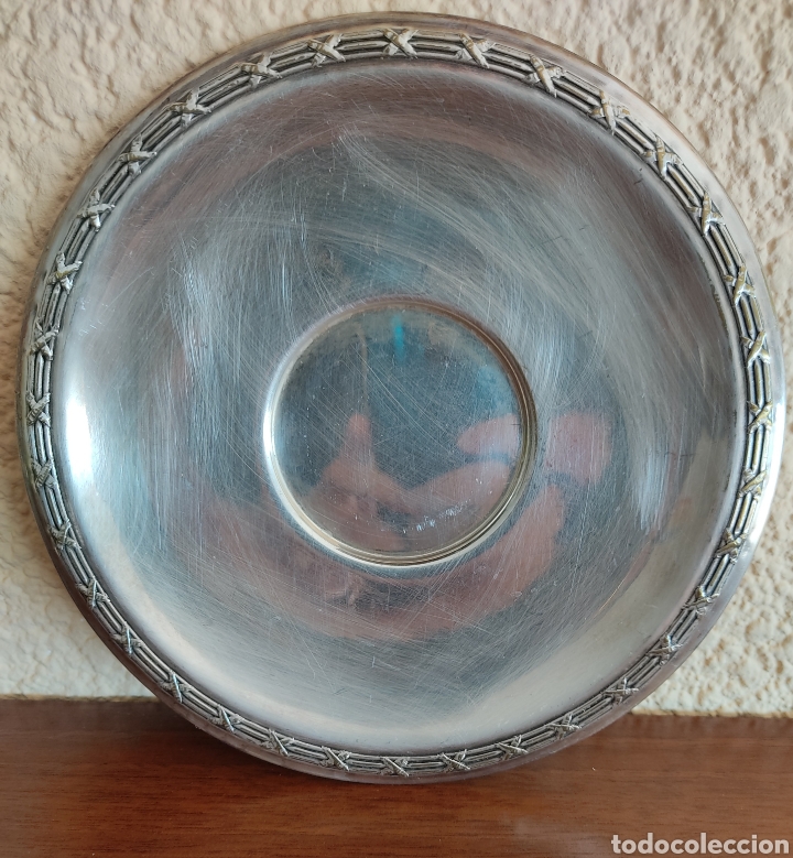Antig&uuml;edades: Antiguo plato plateado - Foto 3