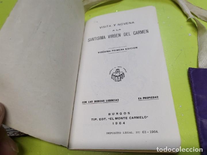 Antig&uuml;edades: NOVENA Y ESCAPULARIO DE LA SANTISIMA VIRGEN DEL CARMEN DE BURGOS - Foto 4
