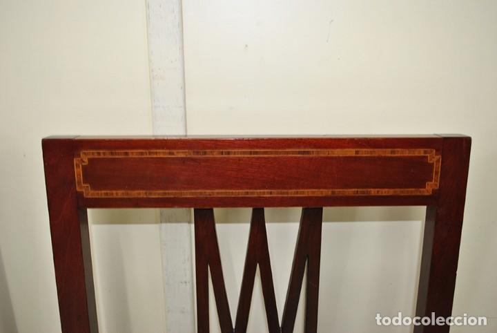 Antig&uuml;edades: CONJUNTO DE SILLAS DE CAOBA - Foto 5