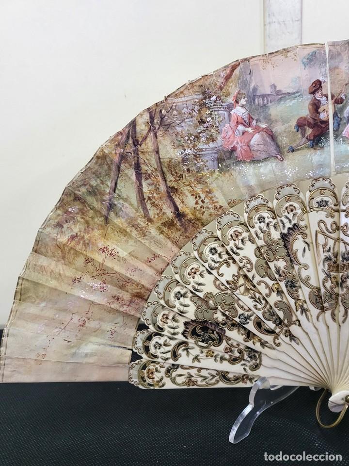 Antig&uuml;edades: ABANICO ANTIGUO DE PAPEL - Foto 7