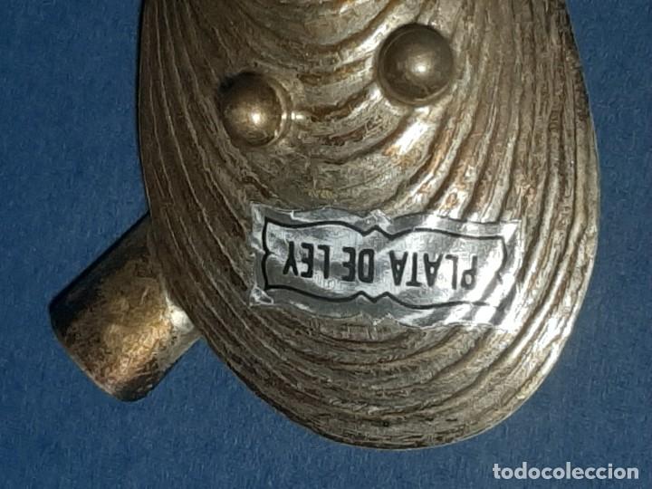 Antig&uuml;edades: Cenicero concha mejill&oacute;n plata - Foto 3