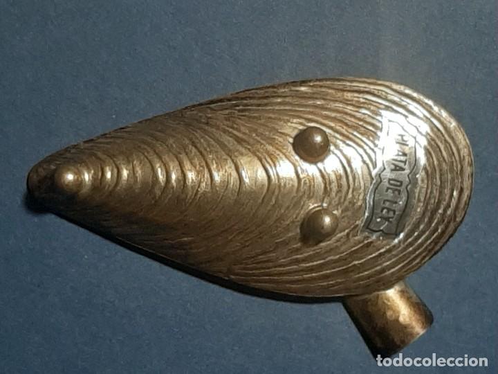 Antig&uuml;edades: Cenicero concha mejill&oacute;n plata - Foto 4