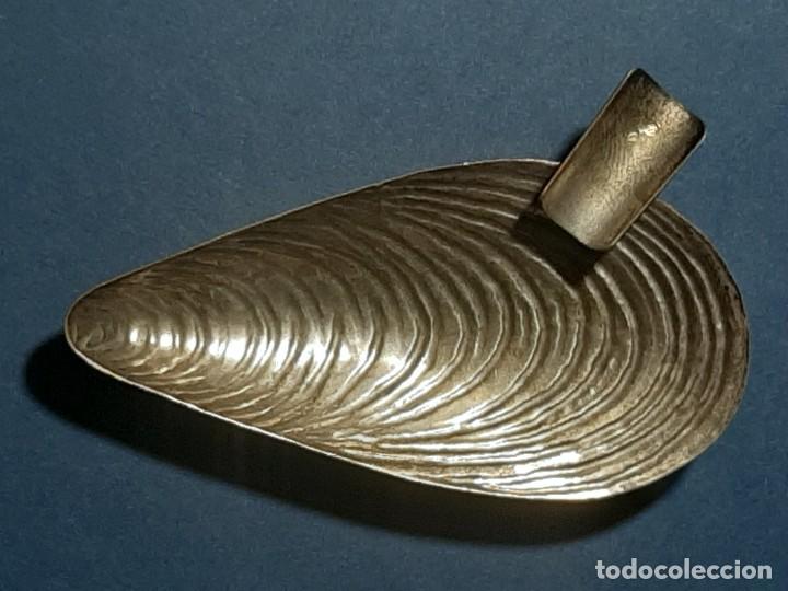 Antig&uuml;edades: Cenicero concha mejill&oacute;n plata - Foto 5