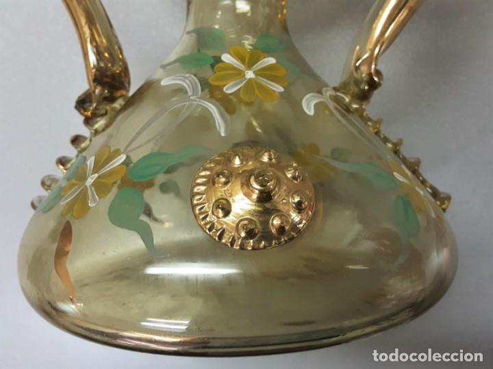 Antig&uuml;edades: Jarr&oacute;n de cristal esmaltado Cirera - Foto 6