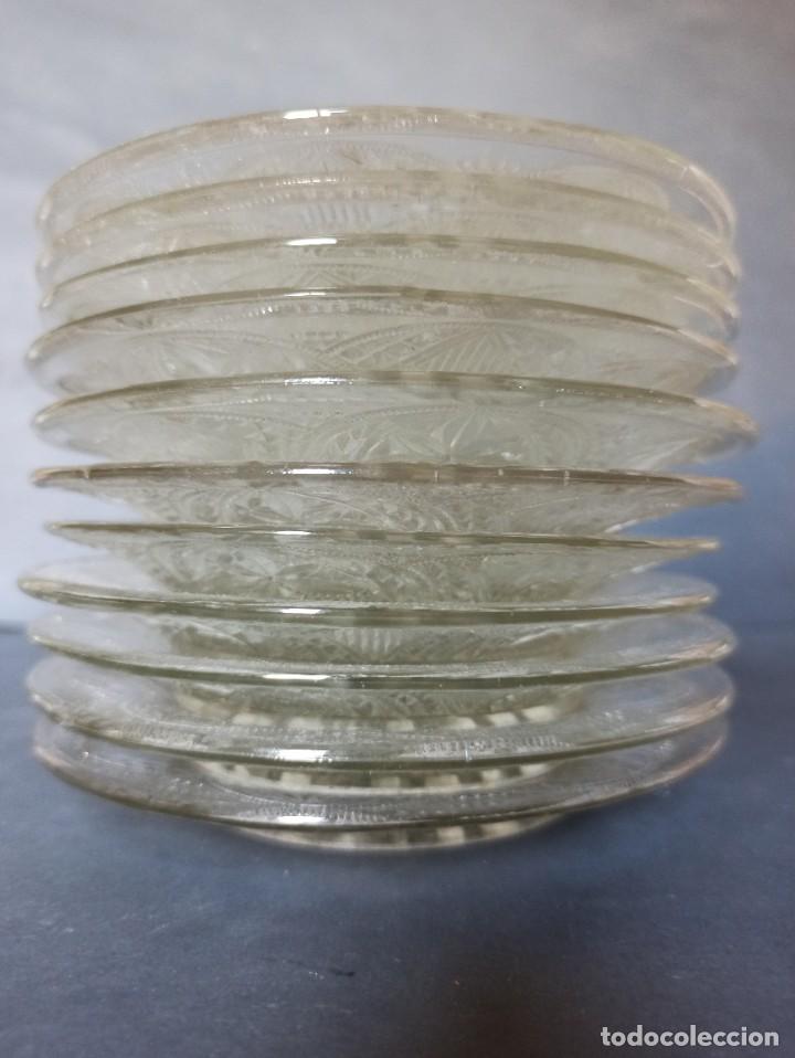 Antig&uuml;edades: Colecci&oacute;n de platitos de cristal tallado - Foto 6