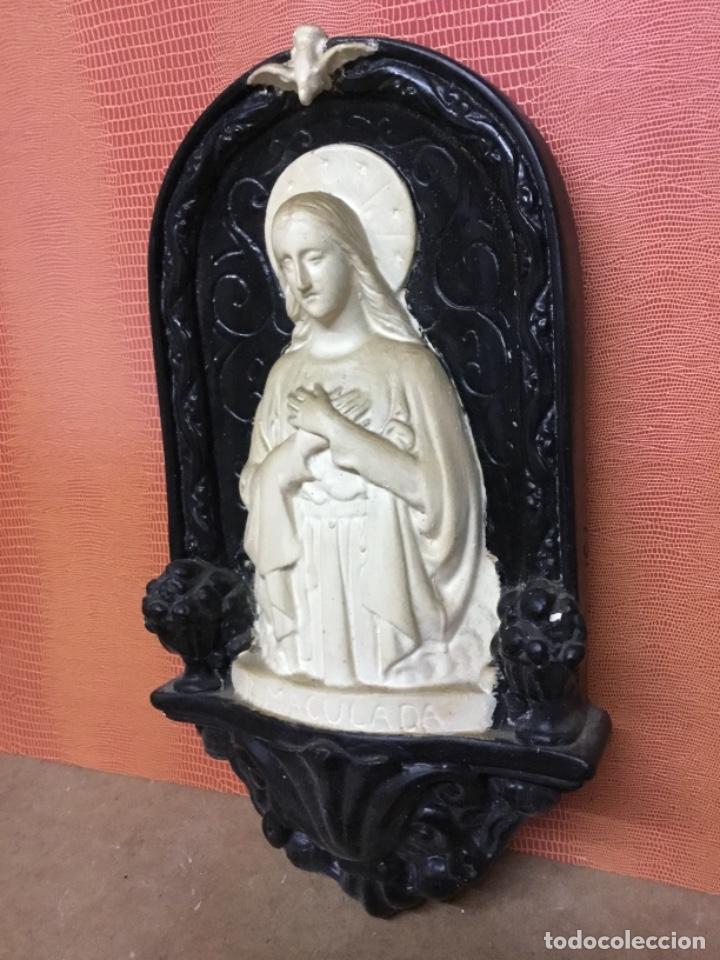 Antig&uuml;edades: Antiguo relieve virgen Inmaculada - Foto 2