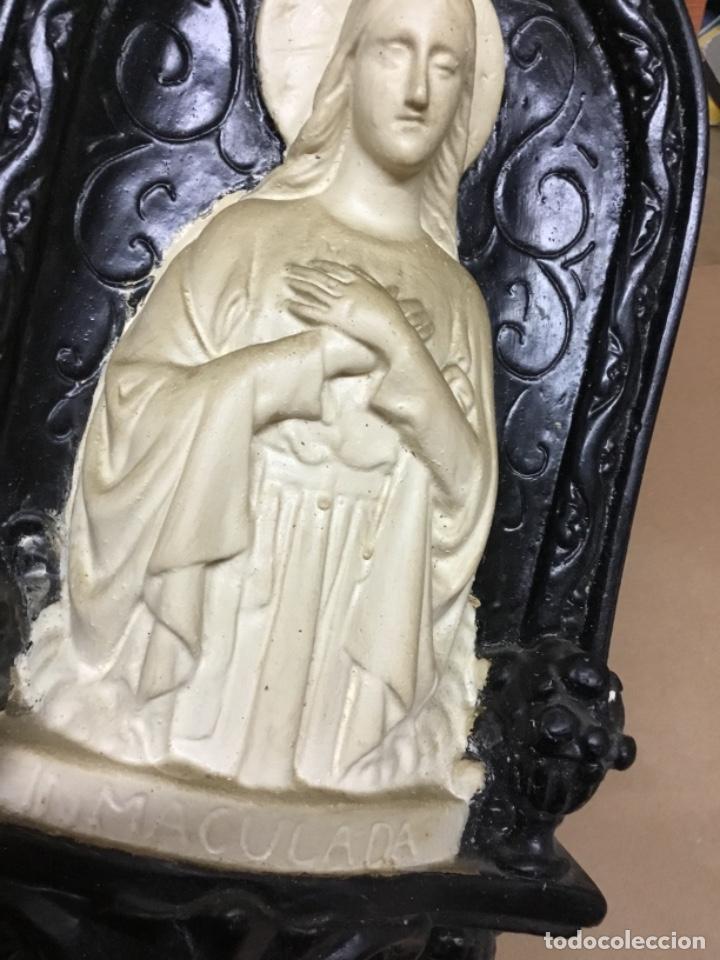 Antig&uuml;edades: Antiguo relieve virgen Inmaculada - Foto 7