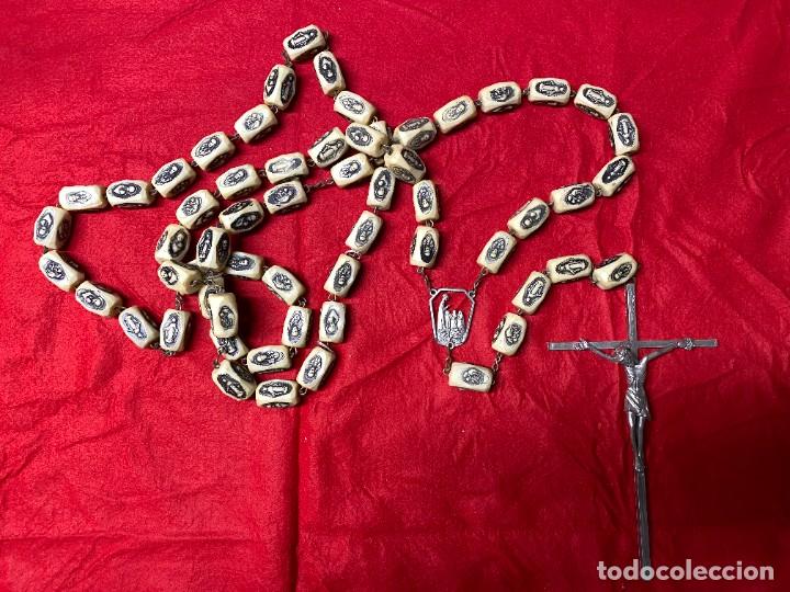Antig&uuml;edades: ROSARIO GRANDE DE PLASTICO - Foto 1