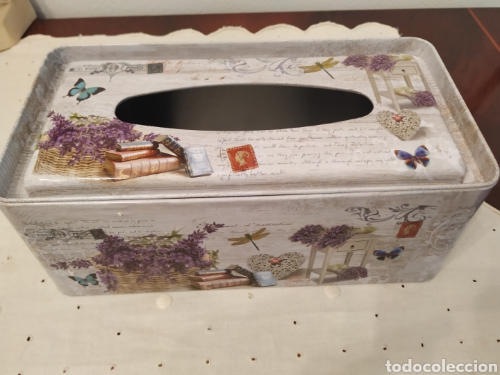 Antig&uuml;edades: Caja tissues comprada en boutique - Foto 8