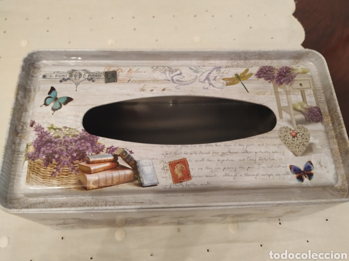 Antig&uuml;edades: Caja tissues comprada en boutique - Foto 12