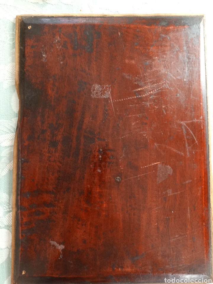 Antig&uuml;edades: Placa de madera tallada y sobredorada. - Foto 10