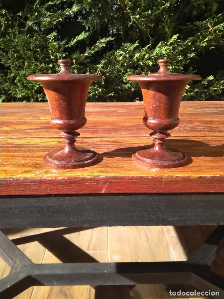 Antig&uuml;edades: COPAS DE CAOBA - Foto 1