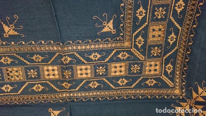 Antig&uuml;edades: MANTEL DE TE, SEIS SERVICIOS, LINO - Foto 5
