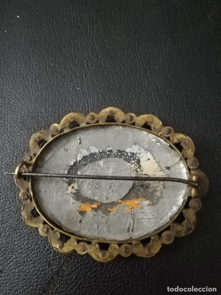 Antig&uuml;edades: BROCHE DE LAT&Oacute;N S. XIX - Foto 4