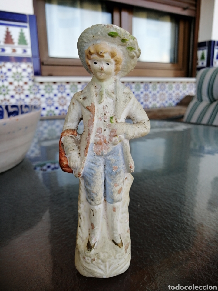 Antig&uuml;edades: Bonita figura de biscuit. - Foto 2