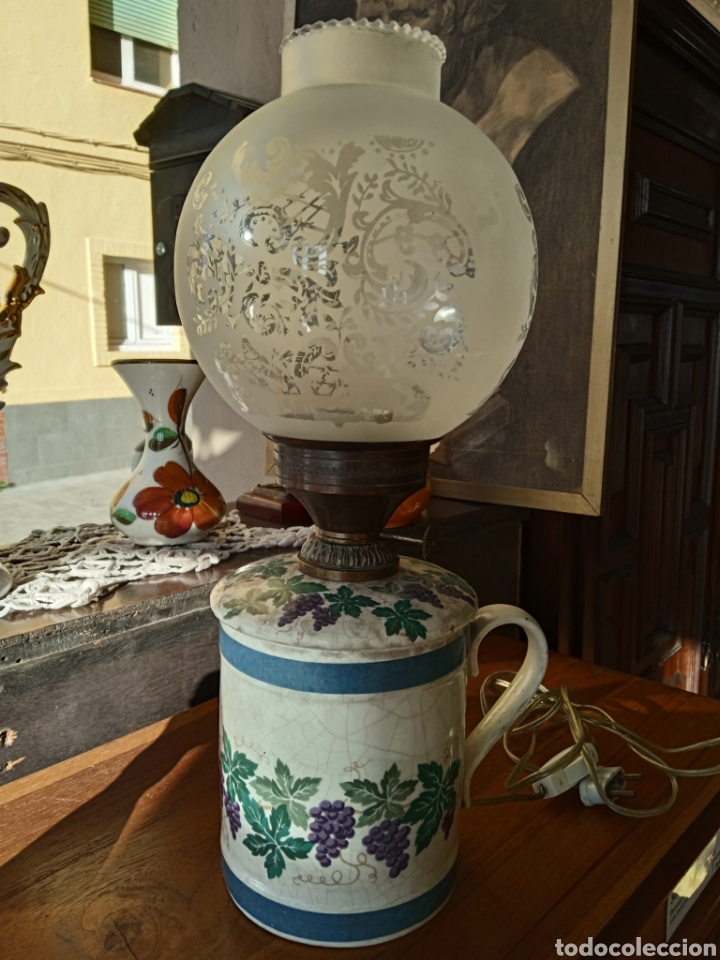 Antig&uuml;edades: L&aacute;mpara antigua - Foto 4