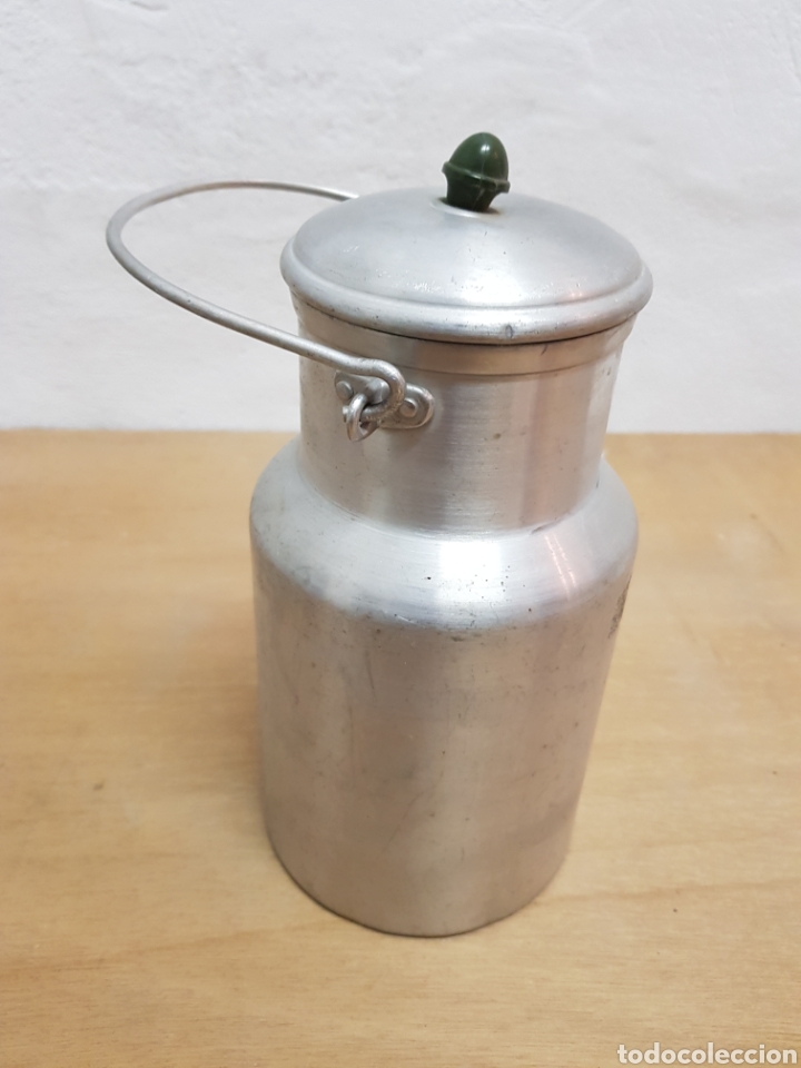 Antig&uuml;edades: Lechera de aluminio de 2L - Foto 2