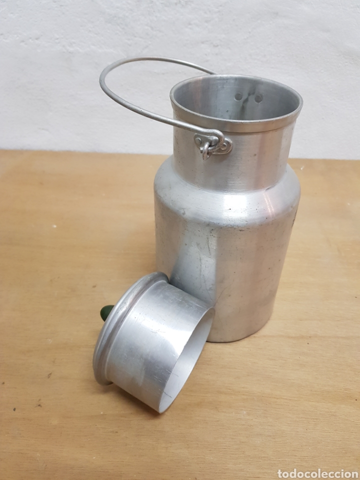 Antig&uuml;edades: Lechera de aluminio de 2L - Foto 3