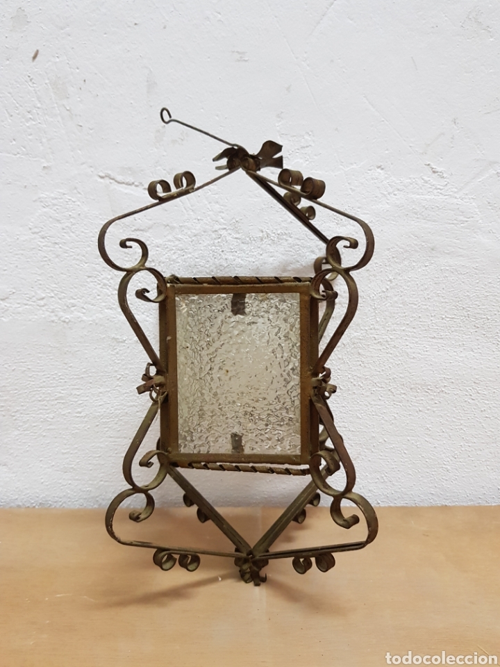 Antig&uuml;edades: Farolillo de chapa - Foto 2