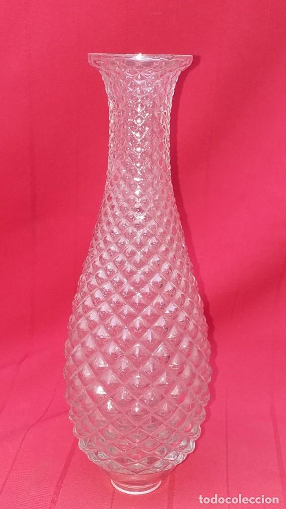 Antig&uuml;edades: CUELLO DE L&Aacute;MPARA DE CRISTAL - Foto 1