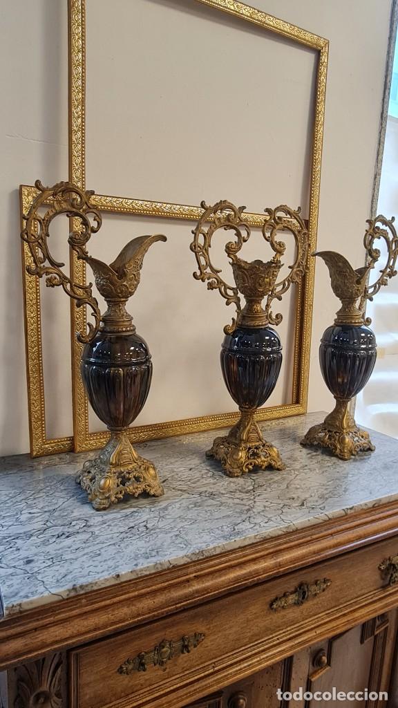 Antig&uuml;edades: Juego estilo barroco/rococ&oacute; de repisa. - Foto 1