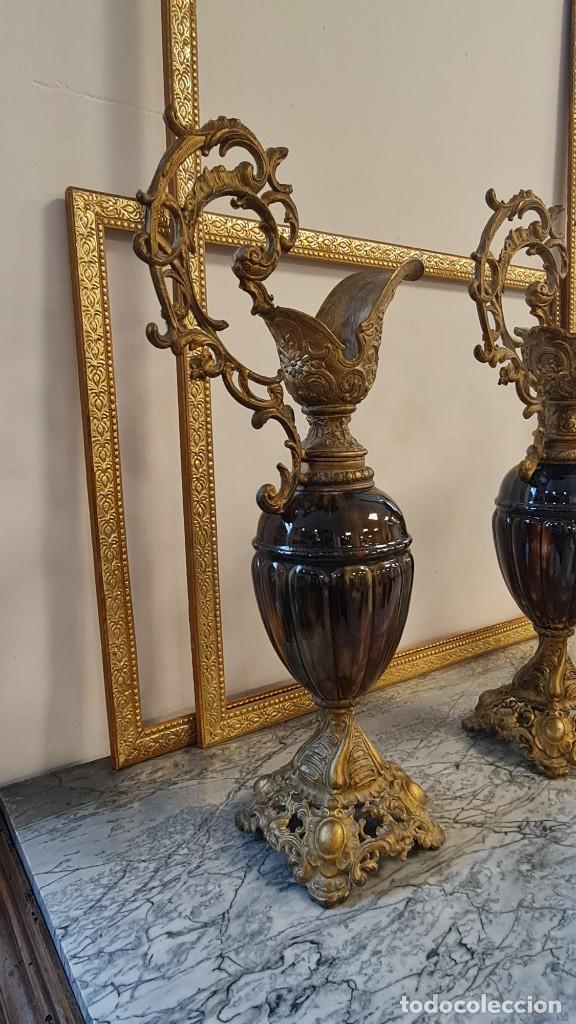 Antig&uuml;edades: Juego estilo barroco/rococ&oacute; de repisa. - Foto 2