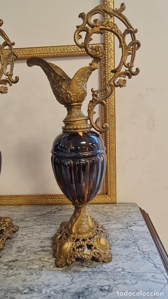 Antig&uuml;edades: Juego estilo barroco/rococ&oacute; de repisa. - Foto 4