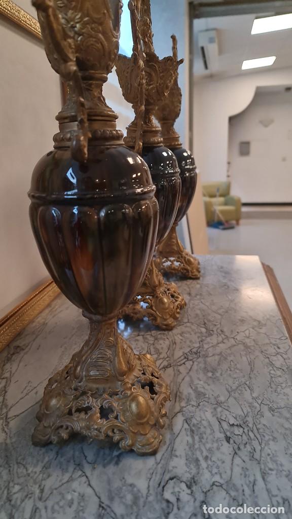Antig&uuml;edades: Juego estilo barroco/rococ&oacute; de repisa. - Foto 11