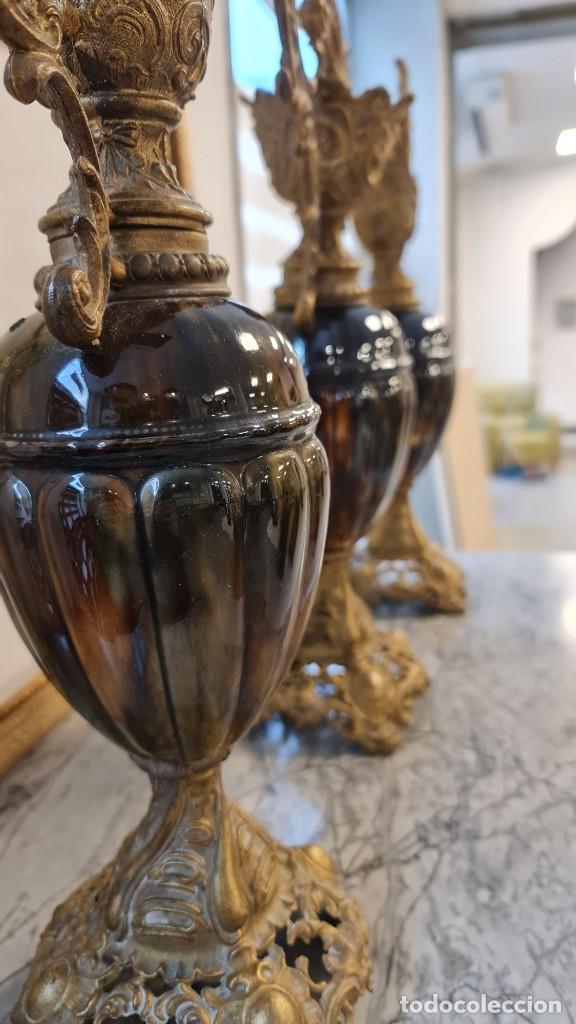 Antig&uuml;edades: Juego estilo barroco/rococ&oacute; de repisa. - Foto 12