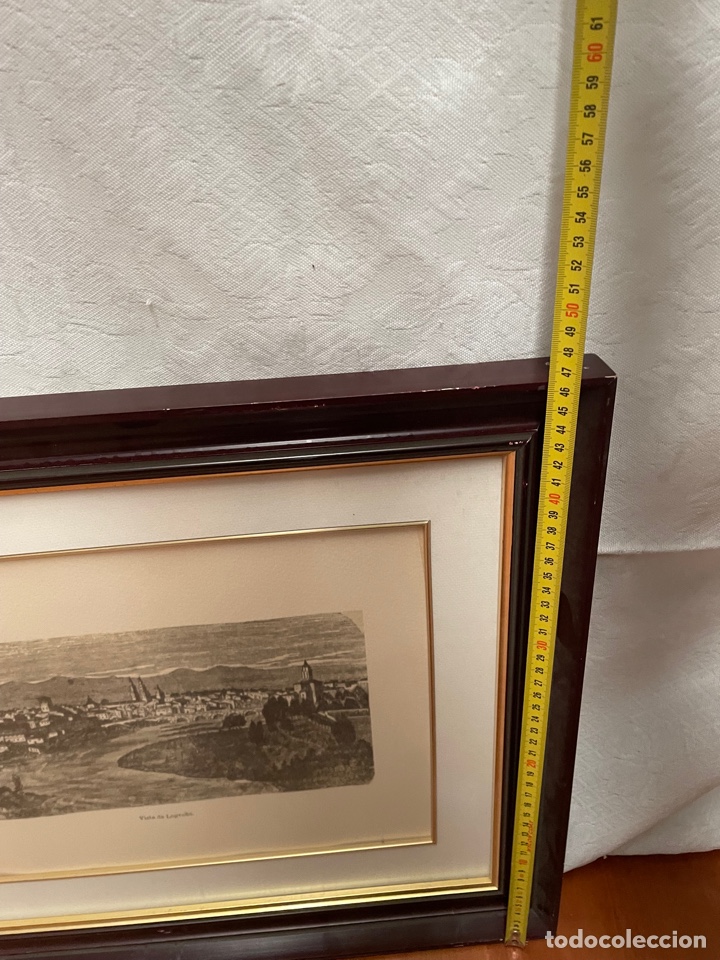 Antig&uuml;edades: CUADRO CON L&Aacute;MINA DE LOGRO&Ntilde;O - Foto 4