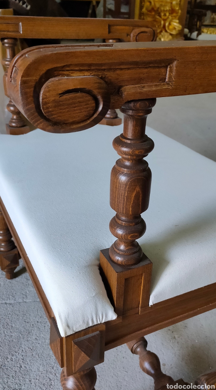 Antig&uuml;edades: Banqueta con brazos para sede - Foto 3
