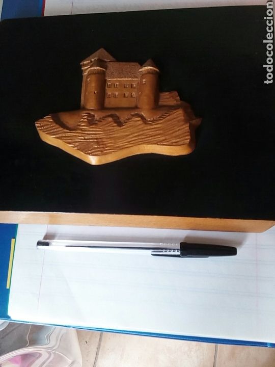 Antig&uuml;edades: Cuadro de madera de un castillo - Foto 3
