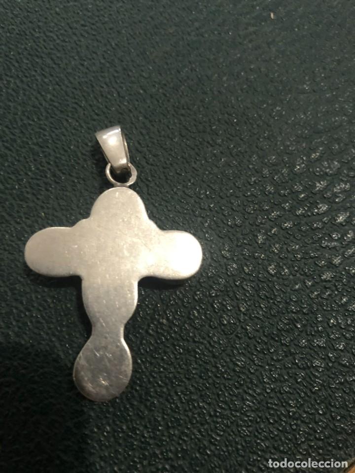 Antig&uuml;edades: CRUZ DE PLATA CON PERLAS NATURALES - Foto 2