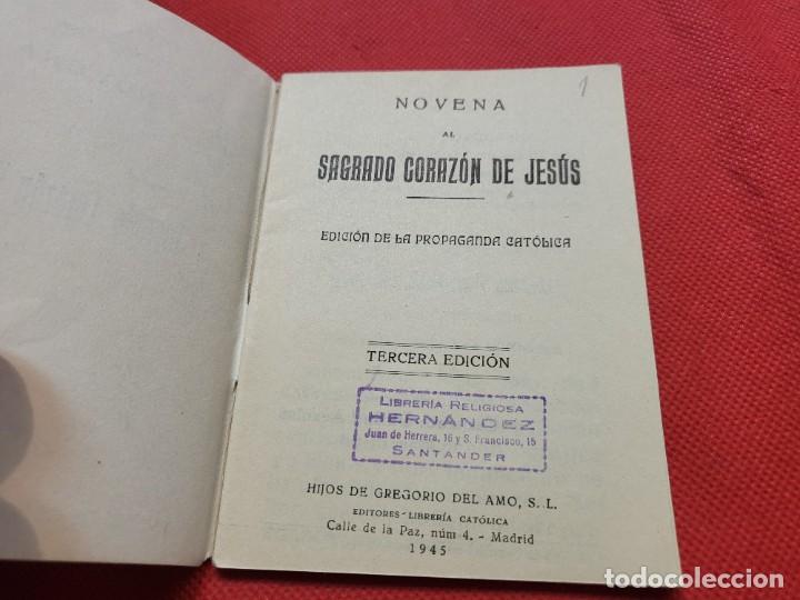 Antig&uuml;edades: NOVENA AL SAGRADO CORAZ&Oacute;N DE JESUS - Foto 3