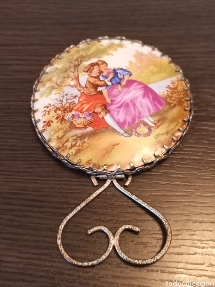 Antig&uuml;edades: Antiguo Espejo Tocador A&ntilde;os 50-60