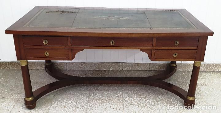 Antig&uuml;edades: Mesa de despacho Imperio - Foto 5