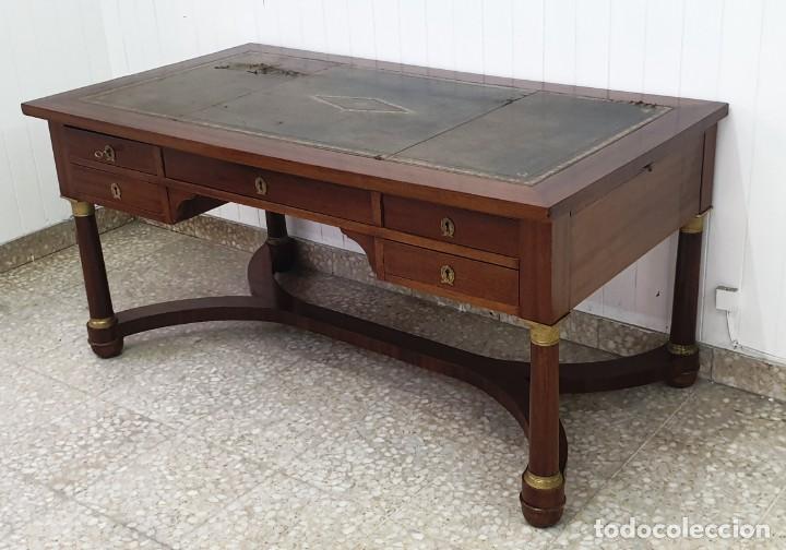 Antig&uuml;edades: Mesa de despacho Imperio - Foto 6