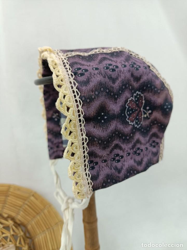 Antig&uuml;edades: GORRO DE PERCAL PARA NI&Ntilde;O - Foto 1