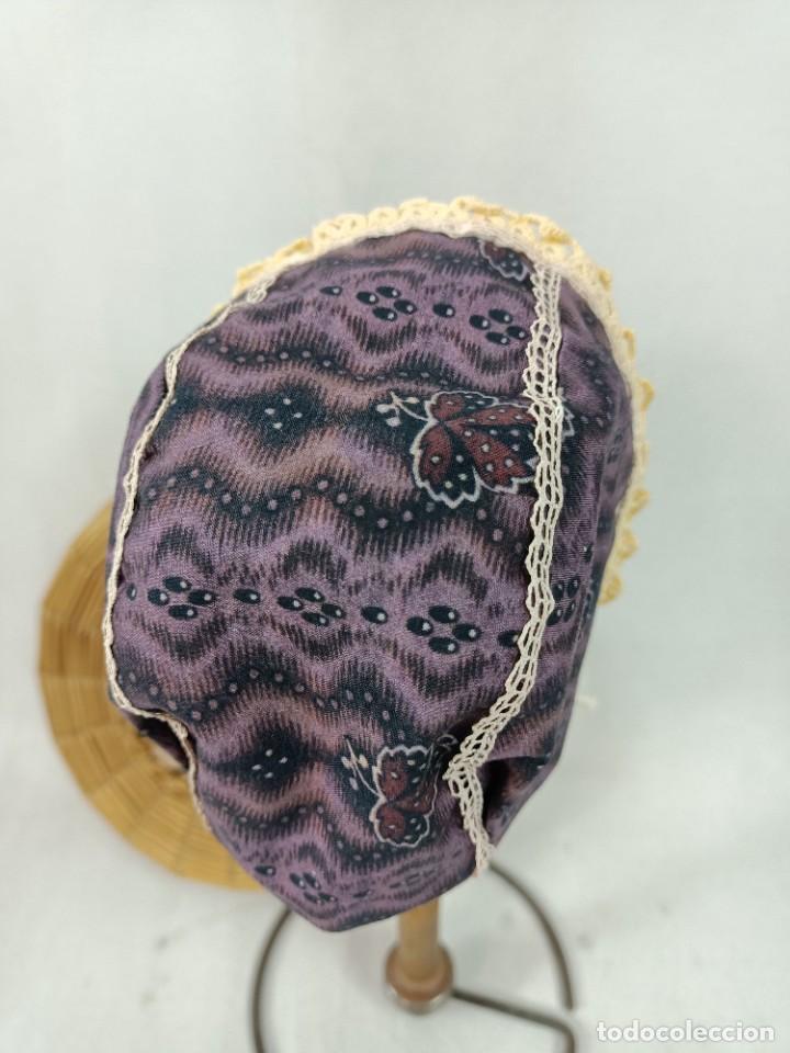 Antig&uuml;edades: GORRO DE PERCAL PARA NI&Ntilde;O - Foto 3